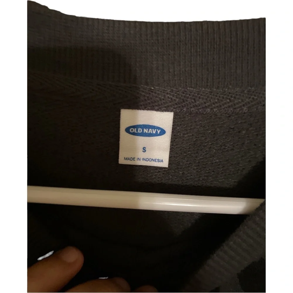 OLD Navy black cheetah print sweater size S - Picture 2 of 2